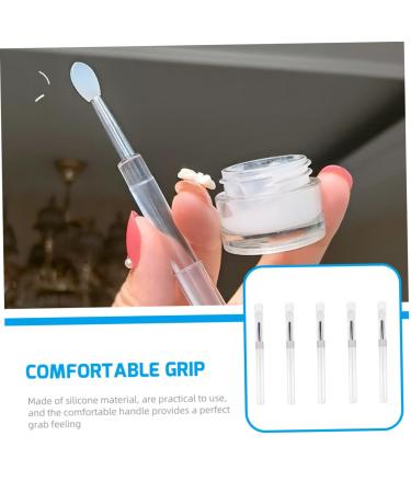 5pcs Silicone Lip Brush Set - Professional Makeup Tool for Lipstick & Eyeshadow | Best Beauty Accessories for Flawless Application - Buy Online on SooperMarket.com