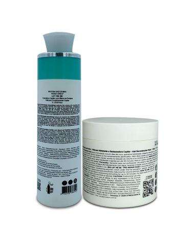 Let Me Be Smoothing Protein & Deep Repair Mask Duo | 1L + 500ml Professional Haircare Treatment - International Shipping Available - Buy Online on SooperMarket.com