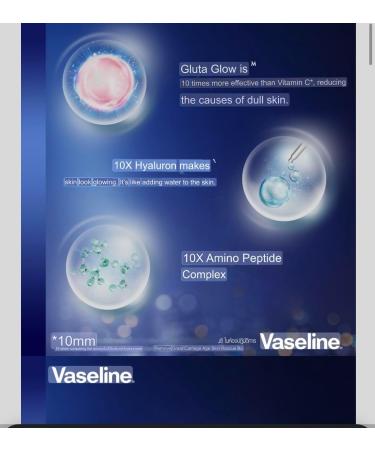 Vaseline Healthy Bright Gluta Hya Serum Burst Lotion Overnight Radiance Repair 300Ml. - Buy Online on SooperMarket.com