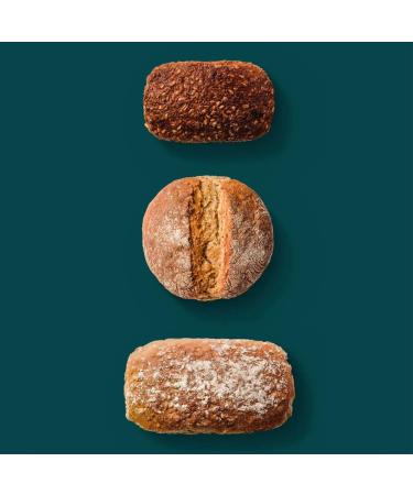 Vegan Bread Baking Mixture Package (3 x 400g) - Includes Baking Pan Dough & Toppings - Whole Grain & Spelled - Buy Online on SooperMarket.com