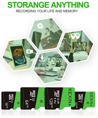 KEXIN 3 Pack 32GB Micro SD Card Memory Cards Class 10 High Speed UHS-I, 3 x 32GB MicroSDHC UHS-I Memory Cards - Buy Online on SooperMarket.com