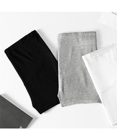 Maternity Modal Leggings Shorts | High Elasticity Adjustable Waist | Pregnancy Lounge & Yoga Shorts (Black) - Size L - Buy Online on SooperMarket.com