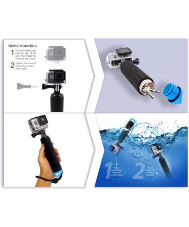 Waterproof Floating Hand Grip for GoPro Hero 11-1 - Blue - Buy Online on SooperMarket.com