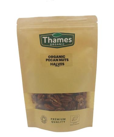 Organic Pecan Nuts - Halves Shelled Pecans - No Additives or Preservatives - Vegan GMO-Free Certified Organic - Delicious and Nutritious Snack - Perfect for Baking and Cooking - Thames Organic 500g Nutty 500g - Buy Online on SooperMarket.com