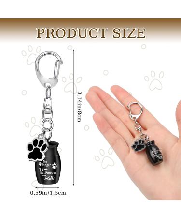 KALIONE 2 Pcs Pet Urns Keychain Dog Urns for Ashes Dogs Ashes Keepsake Stainless Steel Small Pet Urns for Dogs Cat Ashes Urns with Storage Bags Pet Cremation Jewelry Pend Paw Print Urn - Buy Online on SooperMarket.com