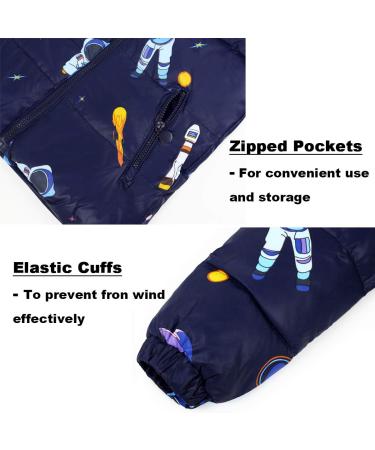 Kids 2-Piece Winter Puffer Jacket and Snow Bib Pants Set | Hooded Down Coat and Snow Pants Outfit | 3-4 Years | Blue - Buy Online on SooperMarket.com