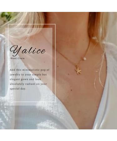 Yalice Layered Starfish Necklace - Boho Shell Jewelry for Women & Girls | Gold International Shipping - Buy Online on SooperMarket.com