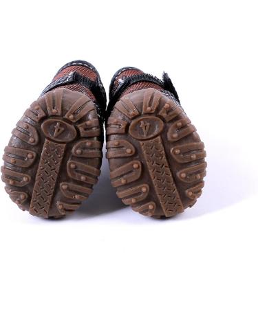 FLAdorepet Large Dog Waterproof Martin Boots - Pack of 4 Brown Shoes for Pitbull & Golden Retriever - Buy Online on SooperMarket.com