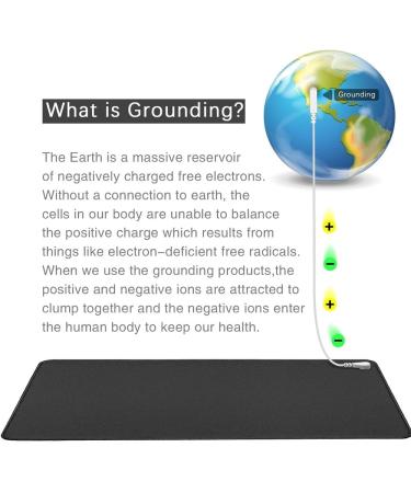 Grounding Mat for Sleeping Grounding Pad Upgraded Material and Pattern for Health Improvement Pain Stress Inflammation Relief Grounding Mat for Foot Bed (15.7" 23.6" Pen) - Buy Online on SooperMarket.com