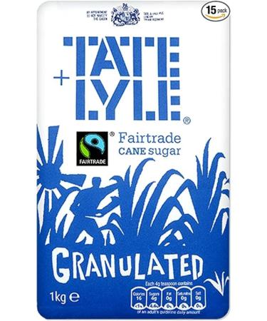 Tate & Lyle Fairtrade Granulated Sugar Bags 1kg (5 Bags)