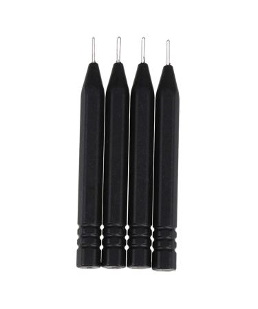Baluue Cleaning Tool 4Pcs Vent Cleaning Tool Earpiece Earmold Vent Cleaner Earwax Remover Tool Black Duct Cleaning Tools