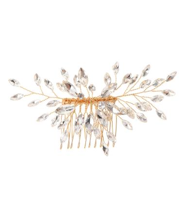 Didiseaon hair European and American headgear manual crystal modeling Accessories rhinestones Metal decorate Hair piece wedding bride comb accessories hairpin hair comb Miss