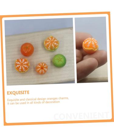 ibasenice 250 Pcs Artificial Orange Fruit Pendant Resin Charms Oranges Decoration Fruit Charms for Jewelry Making Jewelry Making Fruit Charms Miniature Accessories Earrings 3d Food - Buy Online on SooperMarket.com