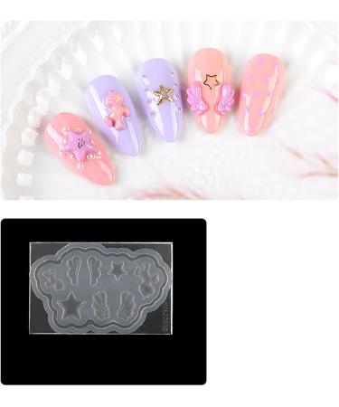 Nail Carving Mold - Creative Silicone 3D Bear Butterfly Manicure Tools for Home - High Toughness International Shipping - Buy Online on SooperMarket.com