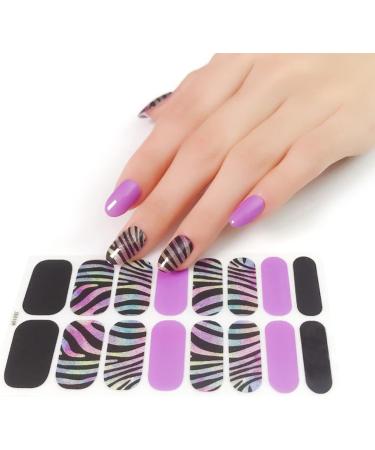 Pattern Semi Cured Gel Nail Polish Strips Full Nail Wraps Nail Polish Stickers Self-Ashesive Nail Art Nail Polish Strips for Women Valentines Day Ze0098 - Buy Online on SooperMarket.com