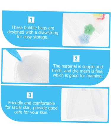 PLAFOPE 4pcs Foaming Net Purpose Soap Car Foaming Bags Cleansing Foaming Cup or - Buy Online on SooperMarket.com