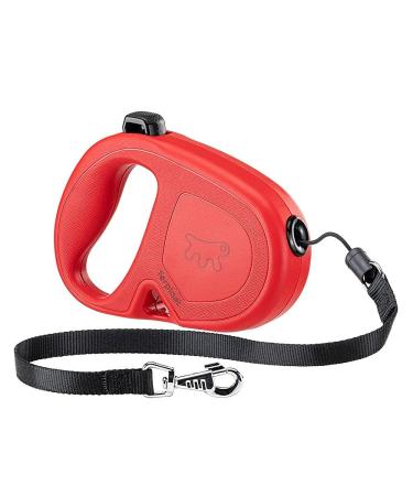 Ferplast dog leash flippy one roller leash medium -sized dogs up to 20 kg.Pull -out cord max. 5 m. Single button for locking and unlocking red max 20 kg - 5 m rope red red