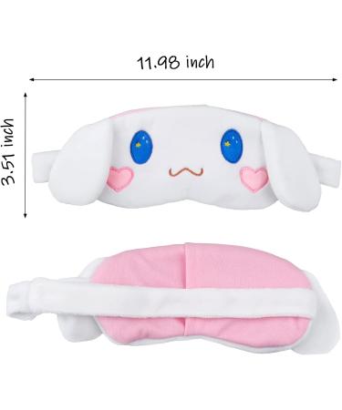 Cartoon Plush Sleep Eye Mask - 100% Blackout Night Blindfold for Women (White) - Buy Online on SooperMarket.com