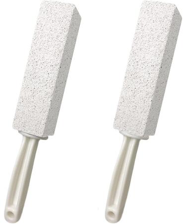 DDLuck 2 Pack Pumice Stone Cleaning Stones with Handle - Toilet Bowl Cleaner Hard Water Ring Remover Rust Grill Cleaner for Kitchen Bathroom & Household - Buy Online on SooperMarket.com
