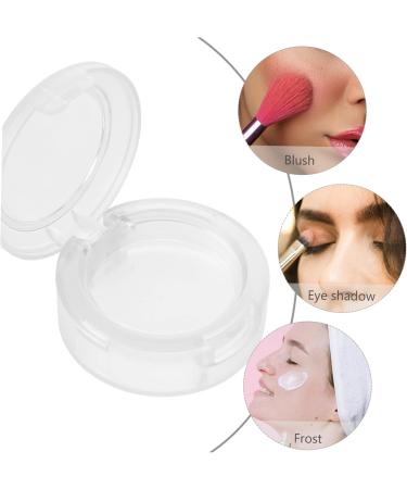 PACKOVE Makeup Case 8pcs Box Empty Eye Shadow Box Sheer Lipstick Empty Eyeshadow Organizer Makeup Tool Round Travel Sample Jars White 4x3.8cm - Buy Online on SooperMarket.com