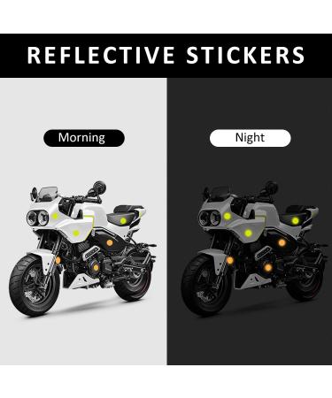 Buy NyxSeat 40-Piece Round Reflective Stickers | Night Safety Warning Stickers for Cars & Motorcycles | Reflective Backpack Stickers for Enhanced Visibility - Buy Online on SooperMarket.com
