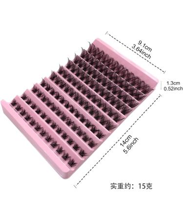Lash Clusters 120Pcs DIY Individual Eyelash Extensions Natural Look D Curl 8-16MM - Charming - Buy Online on SooperMarket.com