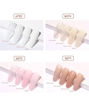 Beetles Neutral Gel Nail Polish 15ml Nude Pink Polish Set Pink Jelly Soak Off U V LED Nail Lamp Translucent Nail Art Gel Jelly Natural Pink - Buy Online on SooperMarket.com