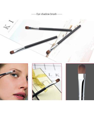 3Pcs Eyeshadow Brush Set - Soft Synthetic Hairs for Blending Foundation, Concealer, Eyebrow, Eyeliner - Makeup Applicator Kit - Buy Online on SooperMarket.com