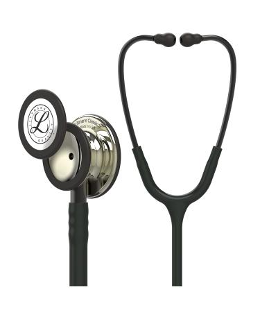 3M Littmann Classic III Monitoring Stethoscope Champagne - Finish Chestpiece Black Tube Smoke Stem and Headset 69 cm 5861 Champagne Chestpce Smoke Headset/Stem Black Tube Single