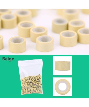 Filfeel Hair Extension Kit - 500pcs Micro Rings Tongs & Loop Tip - Premium Beige Hair Extensions Accessories for Easy Application - Buy Online on SooperMarket.com