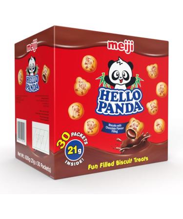Hello Panda Chocolate Filled Biscuits - 1.26 KG (2 x 30 x 21g) Bite-Size Treats with Fun Panda Characters and Creamy Chocolate Filling - Boxed Treatz - Buy Online on SooperMarket.com