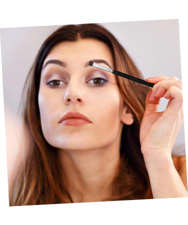 BELLIFFY 6pcs Flat Eyebrow Brush Eye Tool Brush Eyeliner Concealer Brush Makeup Tool Black Artificial Fiber - Buy Online on SooperMarket.com
