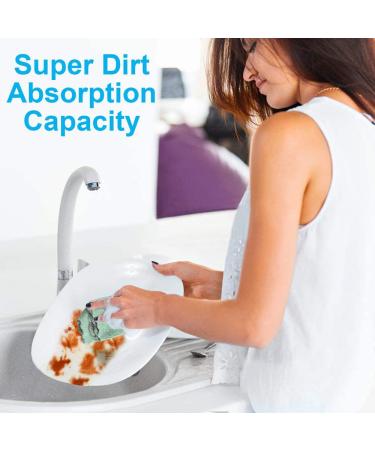 Super Absorbent Small Kitchen Towels 6x10 inch - Set of 11 Multipurpose Dish Cloths for Quick-Drying and Reusable Cleaning - Ideal for Furniture, Kitchen, and Tableware - Buy Online on SooperMarket.com