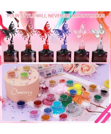 Cooserry 79 in 1 Acrylic Nail Kit with Drill, UV Light, and Glitter Powder - Professional Nails Set with Gel Polish - Perfect for Beginners and Professionals - Buy Online on SooperMarket.com