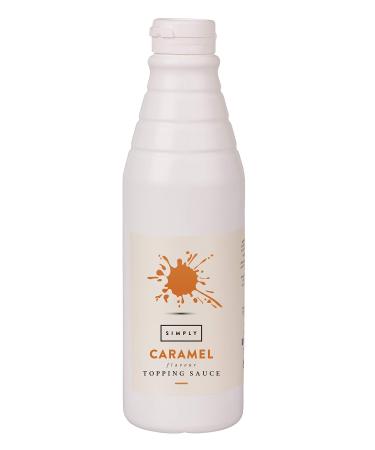 Simply Caramel Topping Sauce Dairy Free Ready to Use Dessert Sauce for Ice Cream Waffles Pancakes Coffee & Milkshakes (1 kg) Caramel 1 kg (Pack of 1)