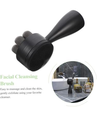 minkissy Manual Face Brush Manual Facial Brush Face Exfoliator Face Brush Black 12.5X5X5CM - Buy Online on SooperMarket.com