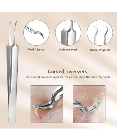 Layhou 5PCS Stainless steel Acne Removal Kit Blackhead Remover Facial Pimple Comedone Needle - Buy Online on SooperMarket.com