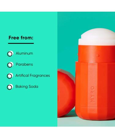 Myro Solar Flare Deodorant | Plant-based, Aluminum and Baking Soda Free, Cruelty Free & Vegan | Orange, Juniper, Sunflower Fresh - Buy Online on SooperMarket.com