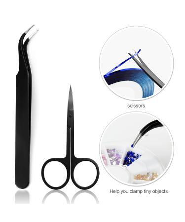 Canvalite Nail Art Brush Set - 5 Pc Gel Nail Decoration Tools Dotted Pen Rhinestones & Gold Leaf for Salon & Home Use - Buy Online on SooperMarket.com
