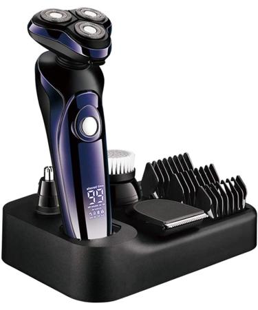 4 in 1 Electric Shaver Hair Clippers Men's Rotary Shavers Rechargeable Razors Beard Nose Hair Trimmer Shaving Grooming Sets
