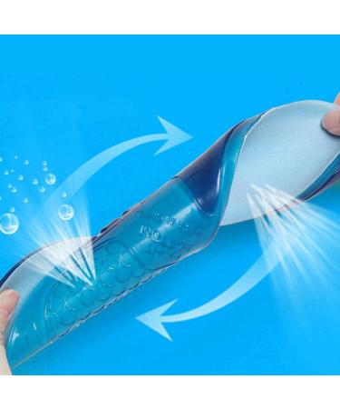 Alomejor Gel Sport Insoles - Orthopedic Massage & Shockproof Silicone Inserts for Men & Women | Comfortable & Deodorant | Sizes L (44-50) - Buy Online on SooperMarket.com