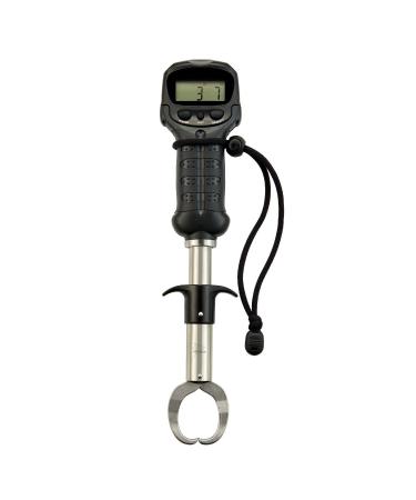 Piscifun Fish Lip Gripper with Digital Scale, Water-Resistant Lip Grip with Electronic Digital Scale, Fish Grabber Stainless Steel Clip Fish Control Black