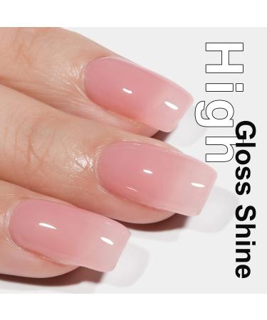 AILLSA Jelly Gel Nail Polish 15 ML Pink Translucent Soak Off Gel - A-Light Pink | For Christmas Nail Art & DIY French Manicure - Buy Online on SooperMarket.com