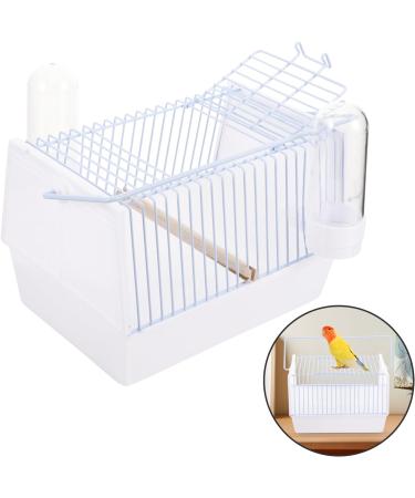 Portable Pet Bird Cage with Wooden Perch & Water Bottle - Ideal for Budgies, Conures, Cockatiels & Parakeets - Buy Online on SooperMarket.com