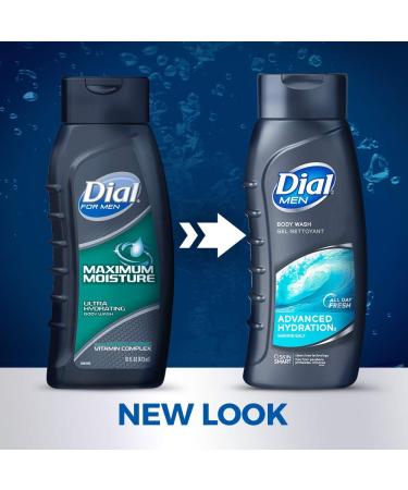 Dial Men Body Wash - Advanced Hydration 16 fl oz (Pack of 6) - Buy Online on SooperMarket.com