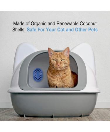 Remodeez Cat Litter Box Deodorizer | Natural Coconut Shell Charcoal Odor Trapper | Air Freshener and Moisture Absorber - 2 Pack - Buy Online on SooperMarket.com