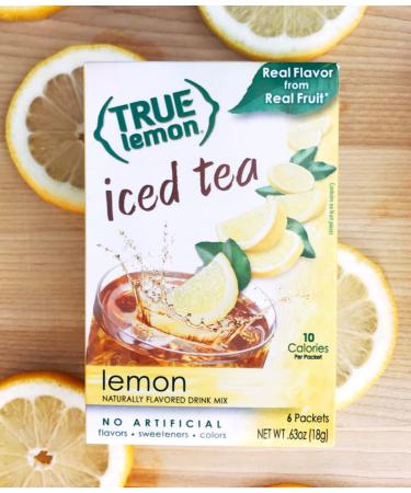 True Lemon Iced Tea Mix | Refreshing Instant Powdered Drink Packets | 24ct of Mouth-Watering True Citrus Lemon | Pack of 4 - Buy Online on SooperMarket.com