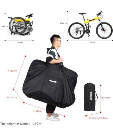 Suntelf 26-Inch Foldable Bicycle Bag | Travel Case for Folding Bikes | Ideal for Air Travel & Transport - Buy Online on SooperMarket.com
