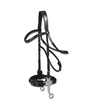 WALDHAUSEN X-Line Hackamore bridle black-stainless steel thoroughbred-cob