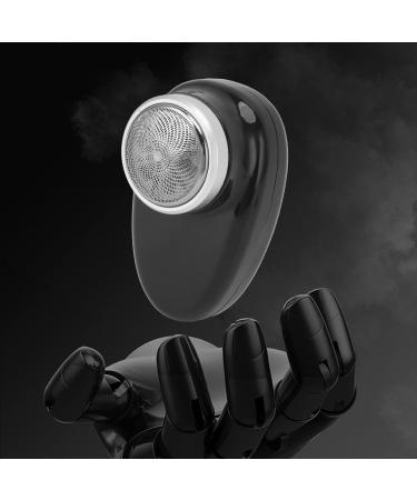 Mini Electric Beard Trimmer Rotating Blade Hair Trimmer USB Charging Portable Trimmer Black - Buy Online on SooperMarket.com